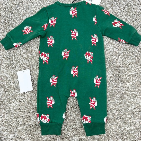 Miles the Label Santa Holiday Zip Romper - 3M - Christmas‎ Outfit - Picture 7 of 7